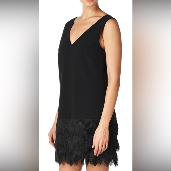 BCBG Maxariza Black Great Gatsby Dress Size 0 NWT Addilyn - Picture 1 of 12